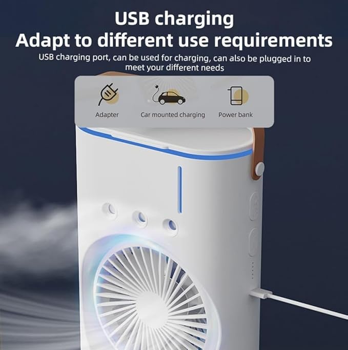 WAYANADAN Portable Mini Air Cooler with Water &amp; Ice Cooling
