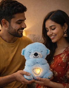 WAYANADAN "Valentine’s Breathing Teddy Bear Night Light"